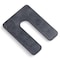 Glazelock 1/4" 4"L x 3"W 7/8" Slot, Square Horseshoe Plastic Flat Shims Black 400pc/box GLZ21 - alternate 5